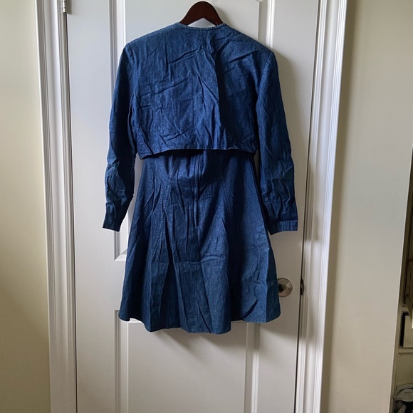 Vintage Ann Young strapless Denim mini dress and Matching jacket - Picture 9 of 9